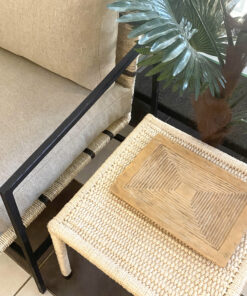 STRIPPE SIDE TABLE (FULL WEAVE)